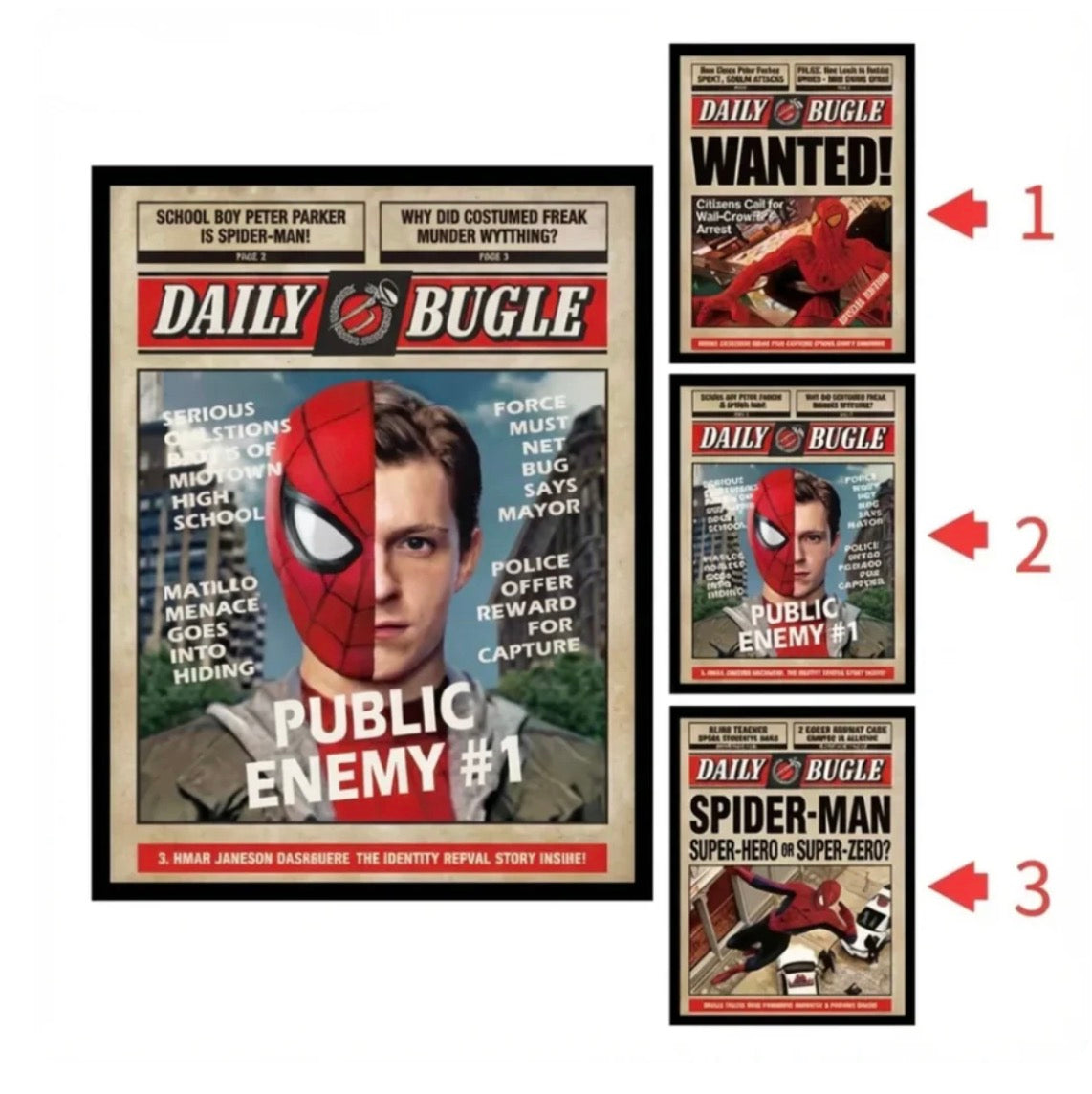 Póster 3D Superhéroe